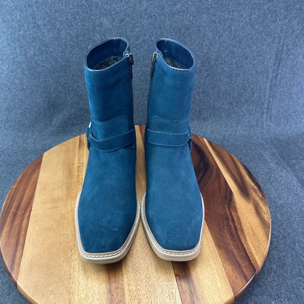 Dingo Mens Calgary Ankle Boots Leather Whiskey Navy Blue DI 296 Size 9 - Picture 4 of 9